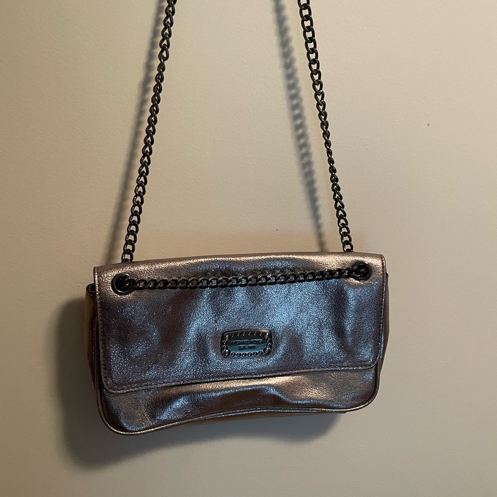 NEW! Michael Kors Small Metallic Leather Bag